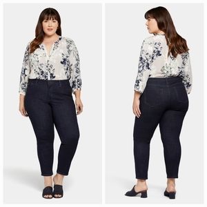 NYDJ Stella Tapered Ankle Dark Wash High Rise Jeans size 18